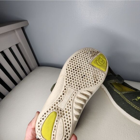 Spenco Medical Corp. Womens Mary Janes Felt/Adjustable Strap/Embroidered Sz 6W. - Picture 6 of 7